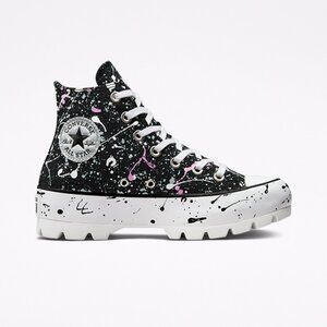 Chuck Taylor All Star Lugged Paint Splatter Platform Sneaker